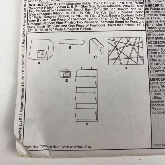 McCalls Pattern M4799 Trading Spaces Bedroom Accessories Uncut FF y2k TLC 2005 - Picture 9 of 10